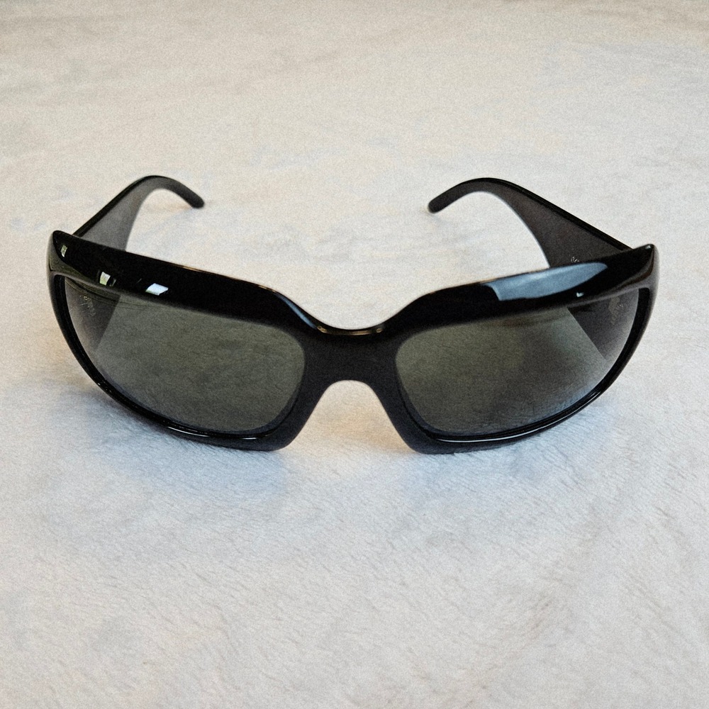 Von Dutch Black Dutch Angel Wrap Sunglasses OS Y2K McBling Streetwear Retro Edgy